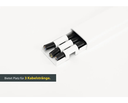 Kabelkanal mit drei Kabeln