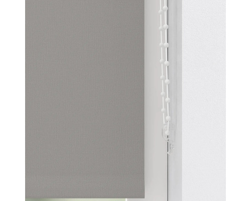 Graues Rollo mit Kettenzug