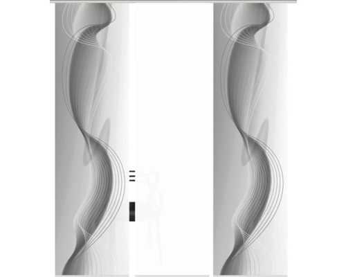 Schiebegardine mit abstraktem Muster