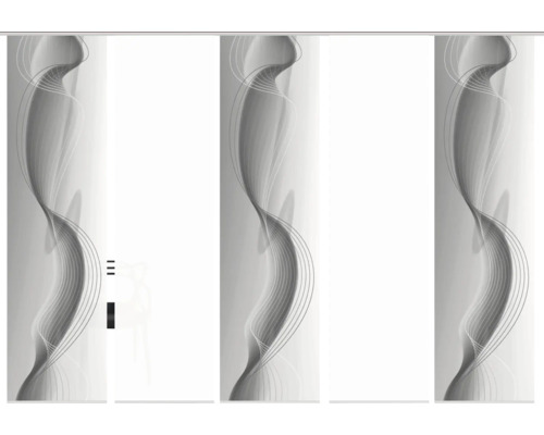 Schiebegardine mit abstraktem Muster