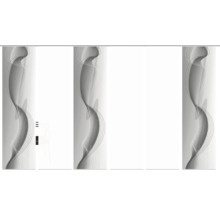 Schiebegardine mit abstraktem Muster für Fensterdekoration