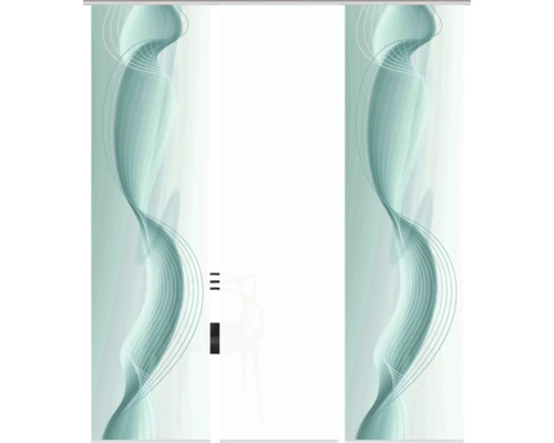 Schiebetür mit abstraktem Muster