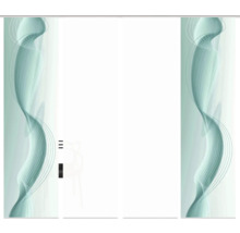 Schiebetür mit abstraktem Muster für Innenräume