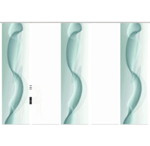 Schiebegardine mit Wellenmuster für Fensterdekoration