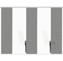 Mehrteilige Schiebegardine aus Stoff mit Paneelwagen