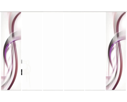 Schiebegardine mit abstraktem Muster