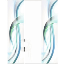 Schiebetür mit abstraktem Muster für Inneneinrichtung