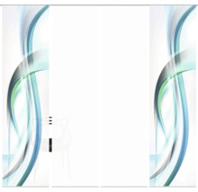 Schiebegardine mit abstraktem Muster