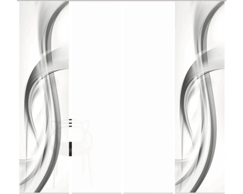 Schiebetür mit abstrakten Linien für Möbel