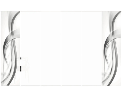 Schiebetür mit abstraktem Muster für Inneneinrichtung