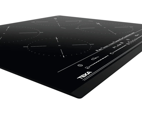 Schwarzes Teka Induktionskochfeld mit vier Kochzonen