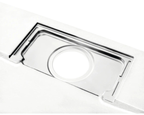 Edelstahl-Spülenablauf mit rundem Abfluss