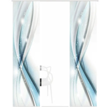 Sichtschutzfolie mit abstraktem Wellenmuster für Fenster