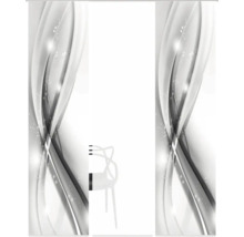 Dekoratives Paneel mit abstraktem Muster und Stuhl