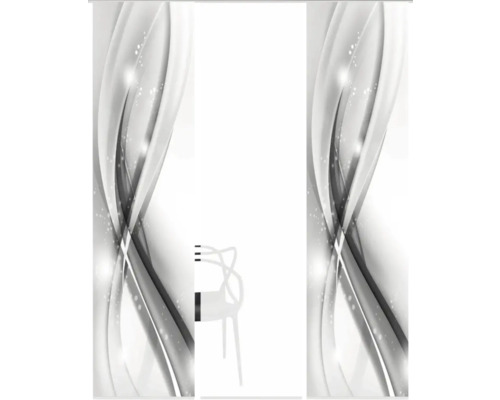 Dekoratives Paneel mit abstraktem Muster und Stuhl