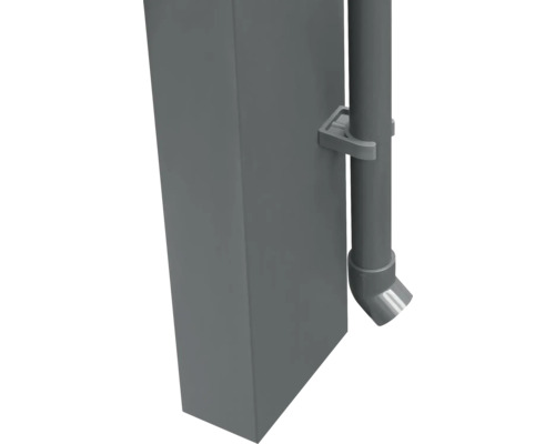 Regenwassertank mit Fallrohrbogen