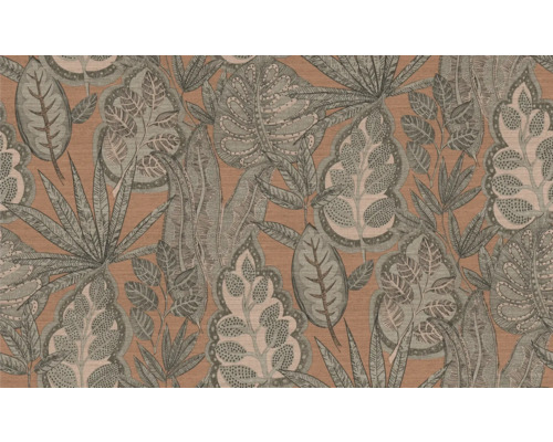 Tapete mit tropischem Blattmuster