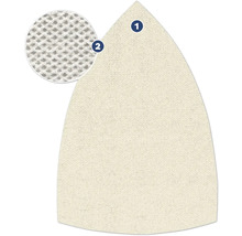 Schleifblatt für Multischleifer Bosch, 100x150 mm, Korn 80/120/180, Ungelocht, 10 Stück