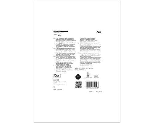 Bosch Schleifmittelverpackung