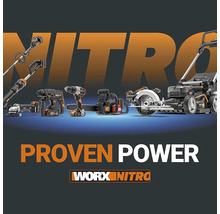 Akku-Rasentrimmer WORX Nitro 40V (2 x 20V) 38cm WG185E.9, Brushless Motor, ohne Akku und Dual-Ladegerät