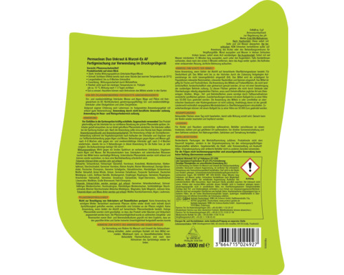 Permaclean Duo Unkraut und Wurzel-Ex AF, Fertigmischung