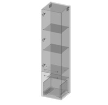 Hochschrank mit Regalböden und Schublade
