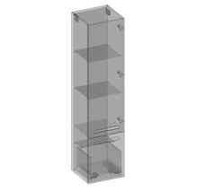 Hängehochschrank mit 1 Tür und Schublade Devo Vena 2.0 rechts BxHxT 35x150x33 cm kitami mountain Griff eingefräst