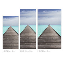 Duschrückwand mySpotti Shower Walking over Water Bootssteg Wasser 255 x 150 cm SH-255150-1399-HB