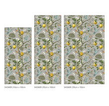 Duschrückwand mySpotti Shower Gloria Zitrone Vogel Pflanzen 255 x 100 cm SH-255100-1853-HB