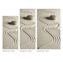Duschrückwand mySpotti Shower Zen Steine Sand 255 x 150 cm SH-255150-1395-HB