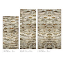 Duschrückwand mySpotti Shower Rustical Bricks Bruchsteinwand Mauerstein Verblender 210 x 100 cm SH-210100-1293-HB