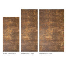 Duschrückwand mySpotti Shower Mike Metalloptik Rost 210 x 100 cm SH-210100-1850-HB