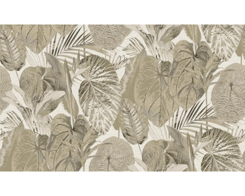 Tapete mit tropischem Blätterdesign