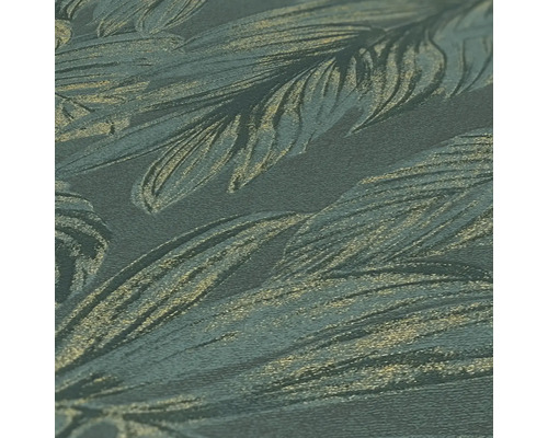 Nahaufnahme einer strukturierten Tapete mit Pflanzenmuster