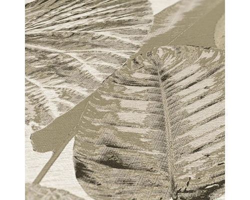 Detailansicht einer Tapete mit Blattmuster