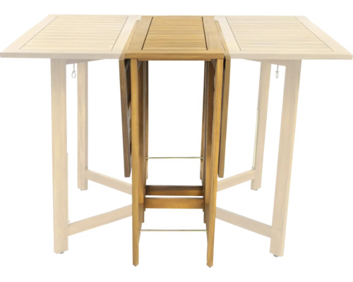 Holztisch mit Klappfunktion für den Aussenbereich