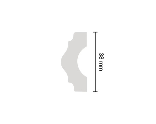 Profilleiste mit einer Höhe von 38 Millimetern