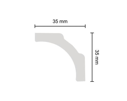 Profilleiste mit den Maßen 35 mm x 35 mm