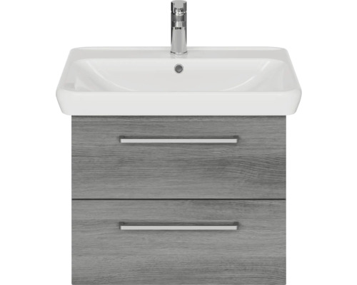 Waschtisch mit zwei Schubladen und Aufsatzwaschbecken