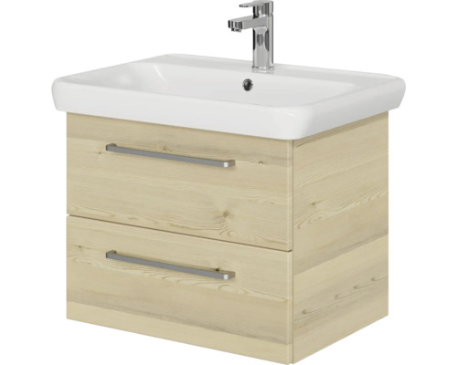 Waschtischunterschrank mit zwei Schubladen, Waschbecken und Armatur