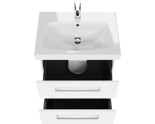 Waschtischunterschrank mit zwei Schubladen und Waschbecken