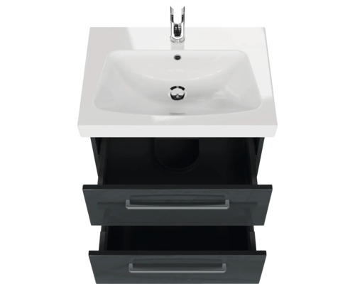 Waschtischunterschrank mit zwei Schubladen und Waschbecken