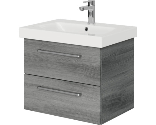 Waschtisch mit zwei Schubladen und Aufsatzwaschbecken