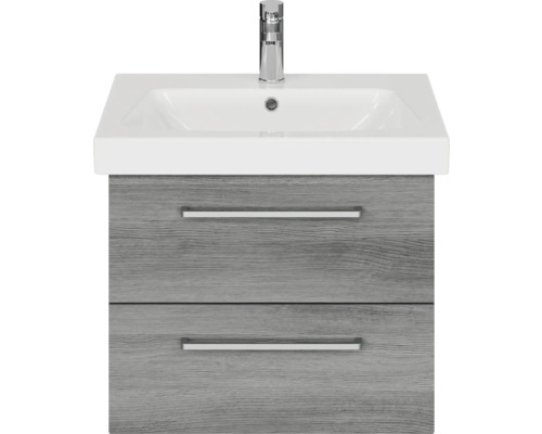 Waschtischunterschrank mit zwei Schubladen, Waschbecken und Armatur