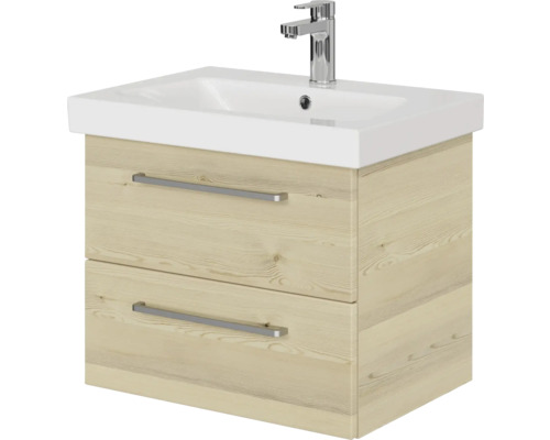 Waschbeckenunterschrank mit zwei Schubladen, Waschtisch und Armatur
