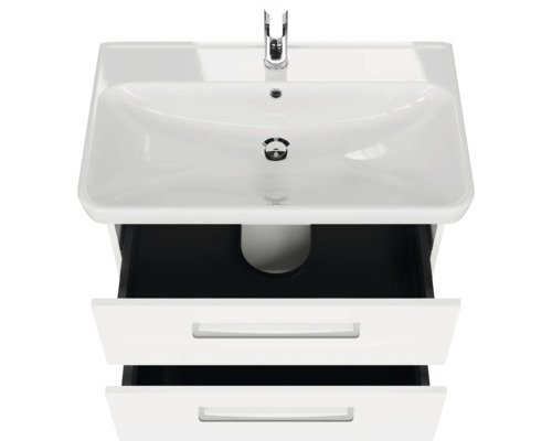 Waschtisch mit zwei Schubladen und Armatur