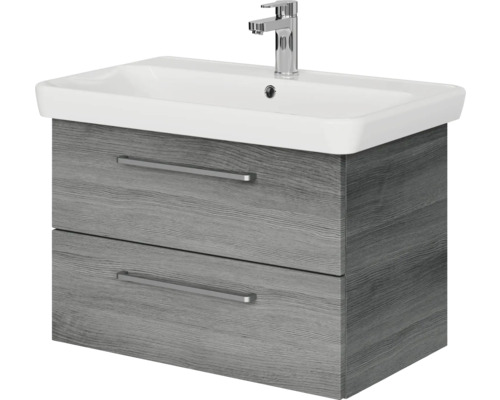 Waschtischunterschrank mit zwei Schubladen und Waschbecken