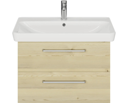 Waschtisch mit zwei Schubladen und Aufsatzwaschbecken