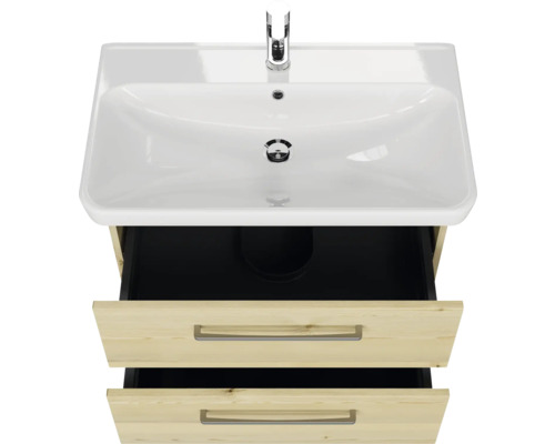 Waschtischunterschrank mit zwei Schubladen und Waschbecken