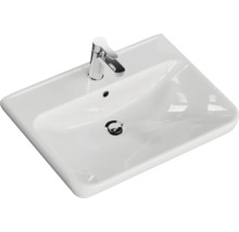 Badmöbel-Set Pelipal Sunline 105 BxHxT 69 x 56 x 48,5 cm Frontfarbe Eiche riviera mit Keramik-Waschtisch und Waschtischunterschrank